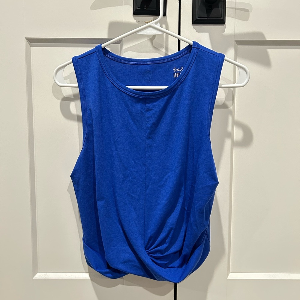 Lilly Pulitzer Greer Tank Top M Grotto Blue